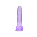 Loving Joy 8 Inch Dildo with Balls Purple Loving Joy