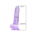 Loving Joy 7 Inch Dildo with Balls Purple Loving Joy