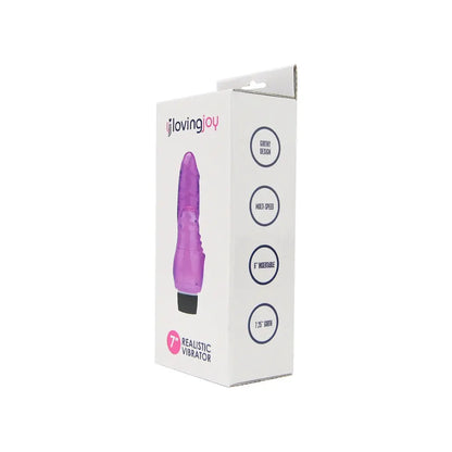 Loving Joy 7 inch Realistic Vibrator Purple Loving Joy
