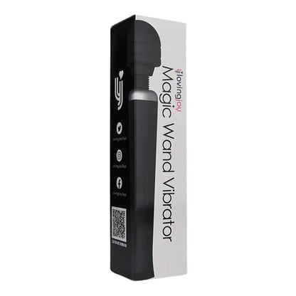 Loving Joy Rechargeable Magic Wand Vibrator Black Loving Joy