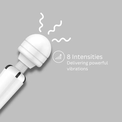 Loving Joy Rechargeable Magic Wand Vibrator White Loving Joy