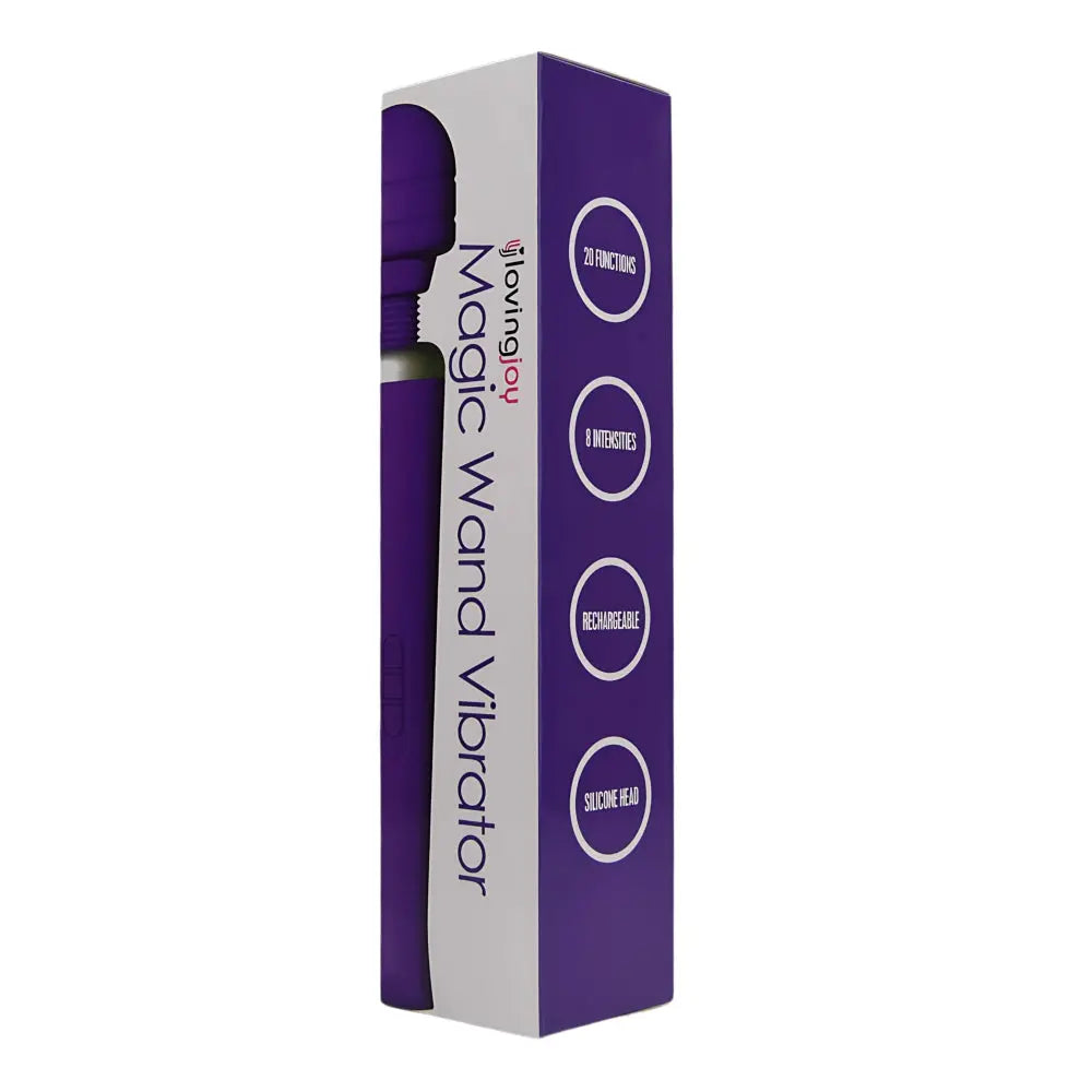 Loving Joy Rechargeable Magic Wand Vibrator Purple Loving Joy
