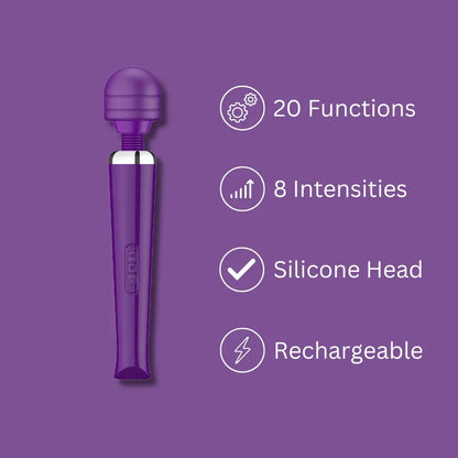 Loving Joy Rechargeable Magic Wand Vibrator Purple Loving Joy