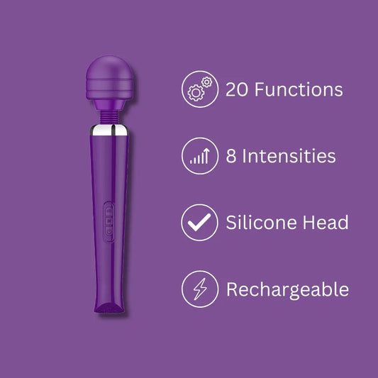 Loving Joy Rechargeable Magic Wand Vibrator Purple Loving Joy