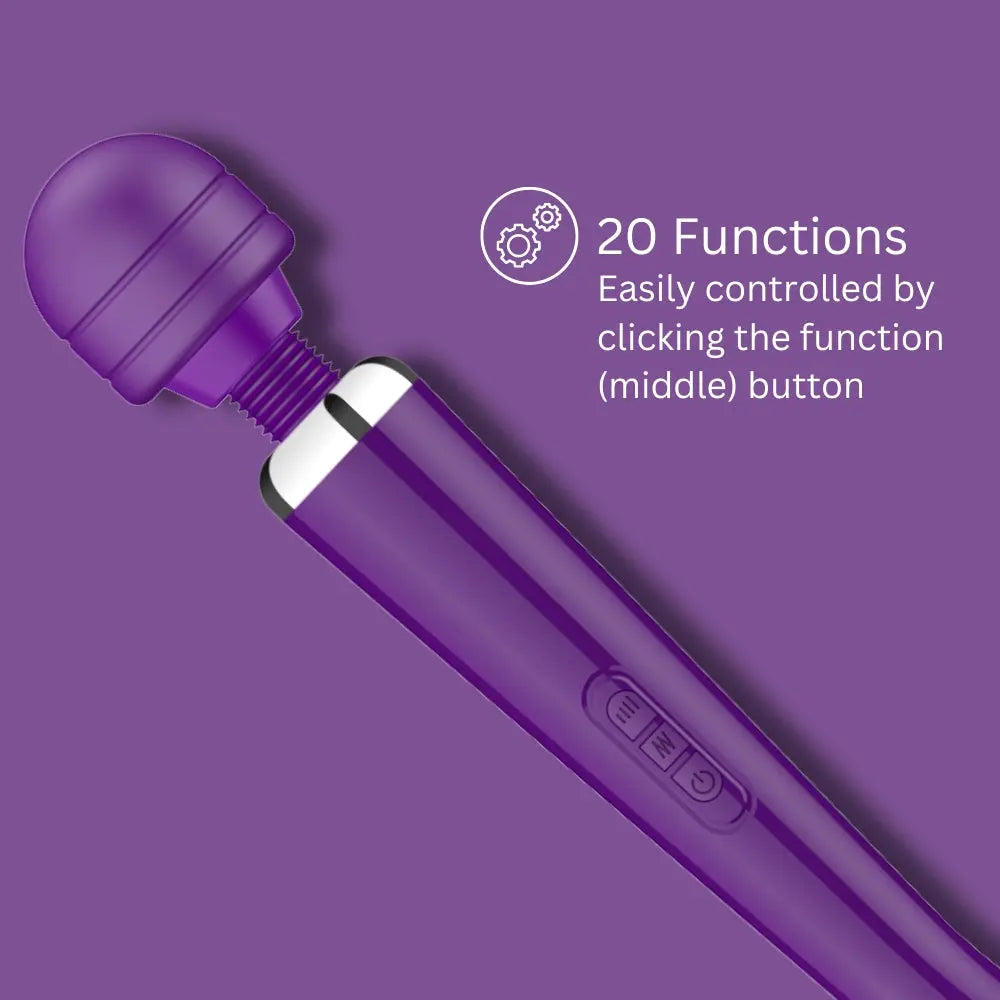 Loving Joy Rechargeable Magic Wand Vibrator Purple Loving Joy