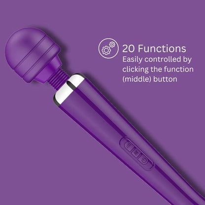 Loving Joy Rechargeable Magic Wand Vibrator Purple Loving Joy