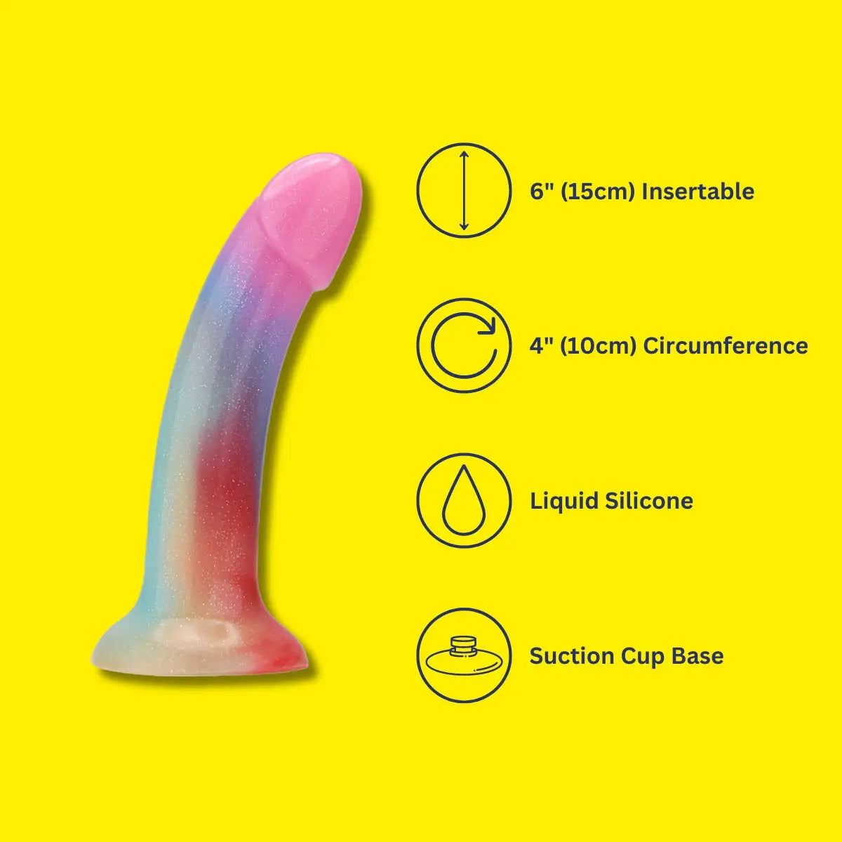 Mina Iridescent Silicone Dildo MINA