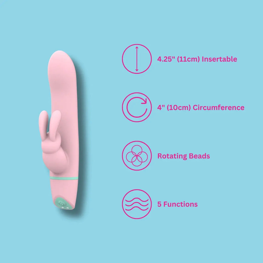 Mina Ripple Vibrating & Rotating Rabbit Vibrator MINA