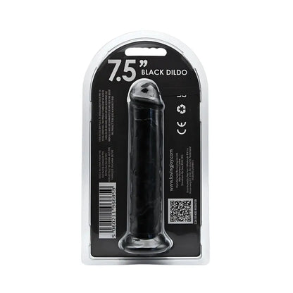 Loving Joy 7.5 Inch Suction Cup Dildo Black Loving Joy