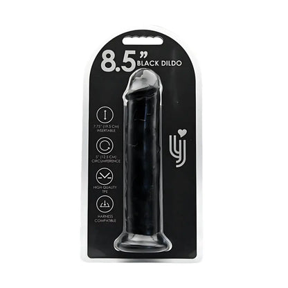 Loving Joy 8.5 Inch Suction Cup Dildo Black Loving Joy