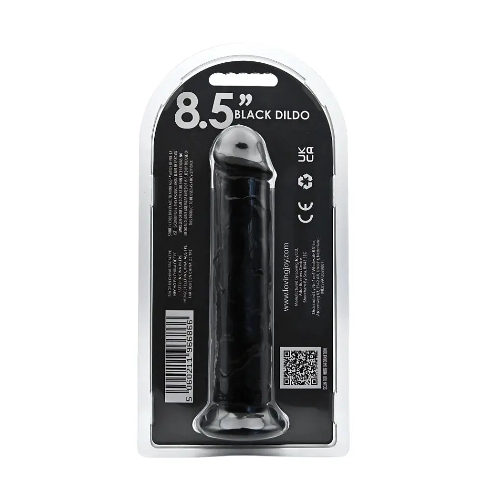 Loving Joy 8.5 Inch Suction Cup Dildo Black Loving Joy