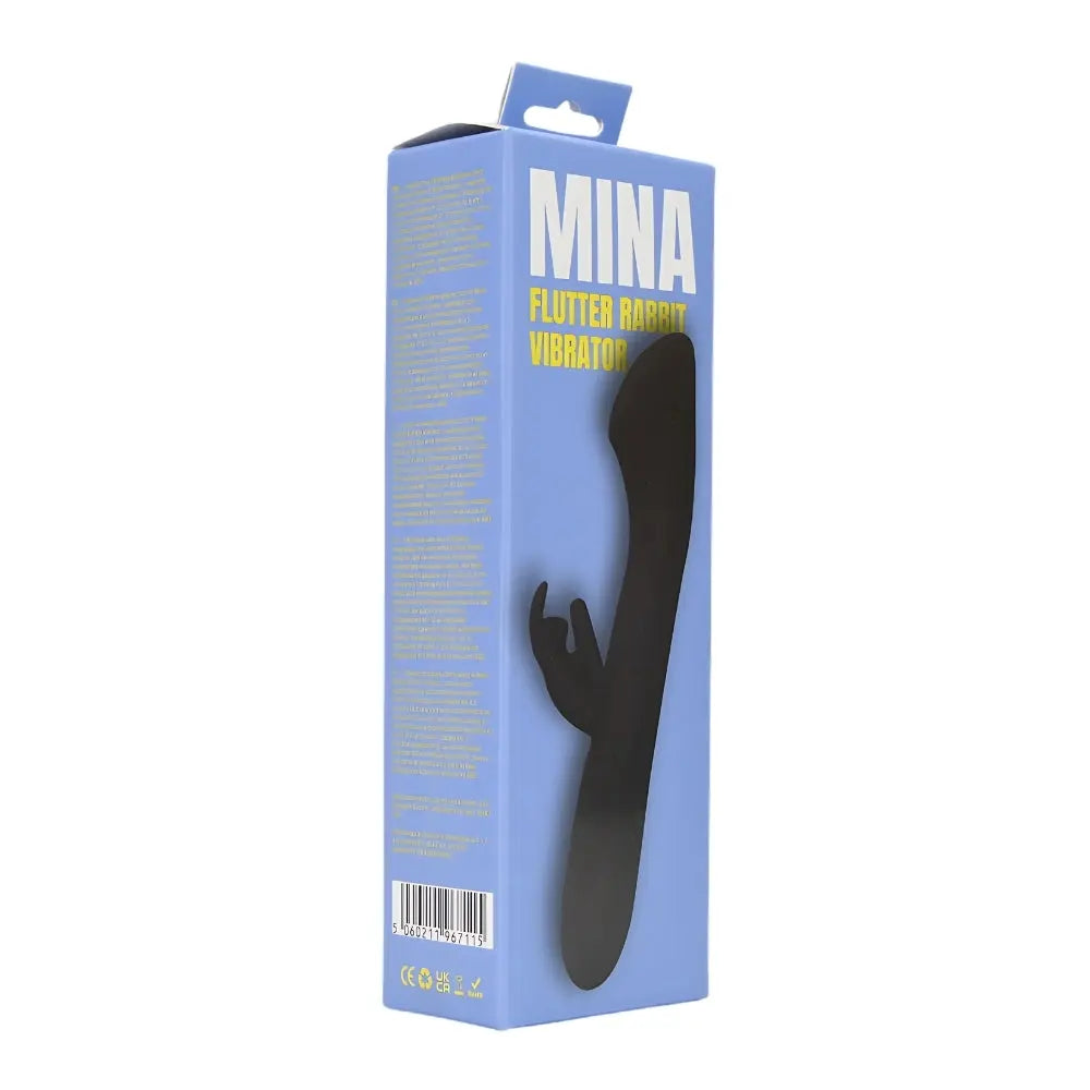 Mina Flutter Rabbit Vibrator 9.5cm x 12.5cm Waterproof 10 Functions MINA