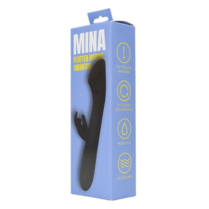Mina Flutter Rabbit Vibrator 9.5cm x 12.5cm Waterproof 10 Functions MINA