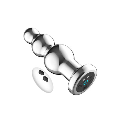Toosh Remote Controlled Metal Vibrating Anal Beads 10.7cm x 11cm Toosh