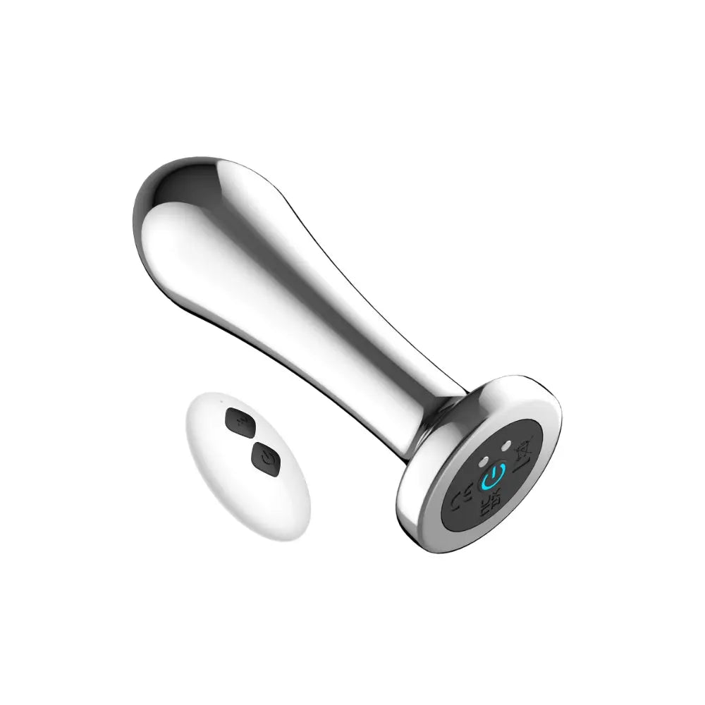 Toosh Remote Controlled Metal Vibrating Anal Plug 10.9cm x 3.4cm Toosh