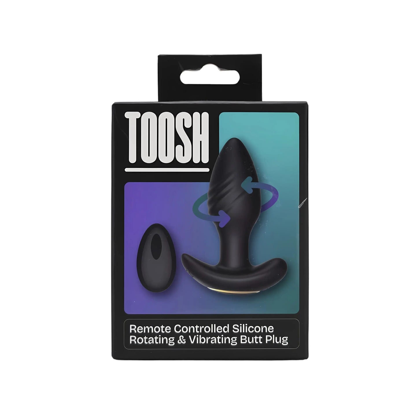 Toosh Remote Controlled Silicone Rotating & Vibrating Butt Plug Toosh