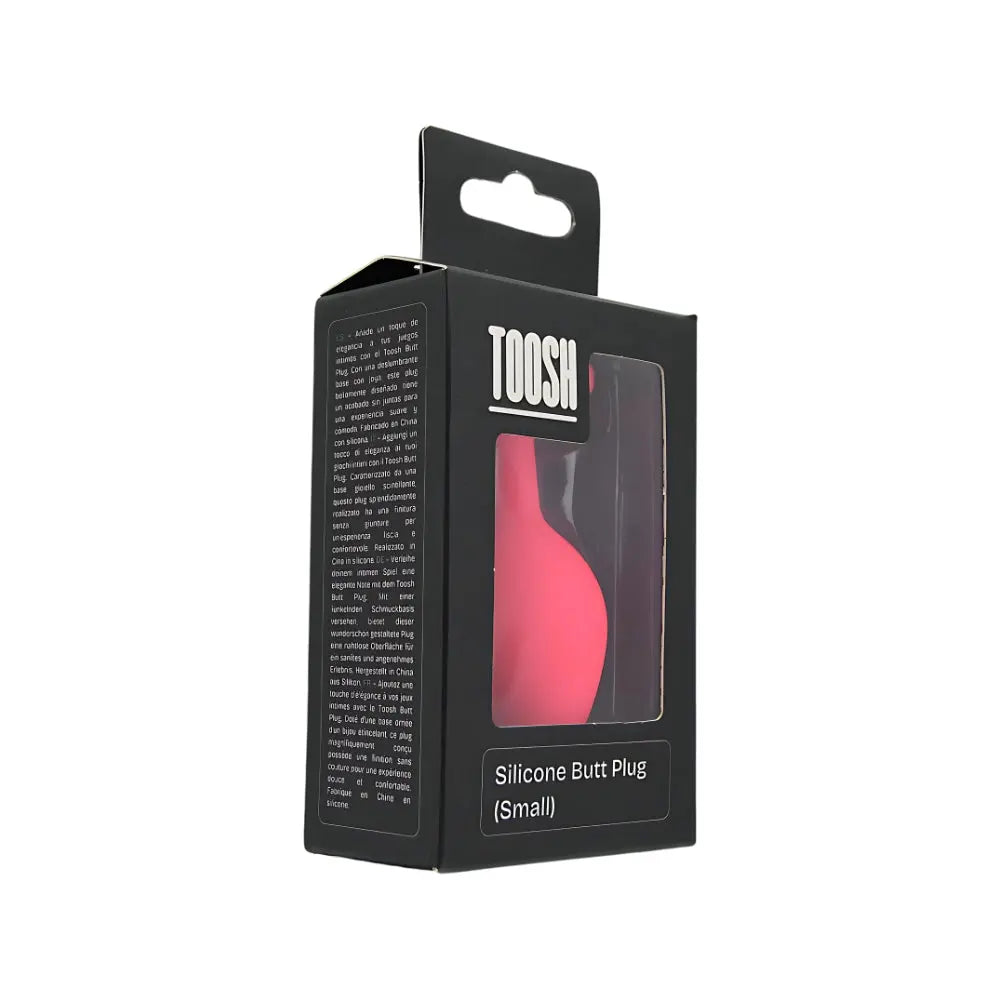 Toosh Pink Silicone Butt Plug Small Toosh