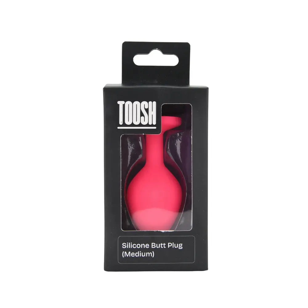 Toosh Pink Silicone Butt Plug Medium Toosh