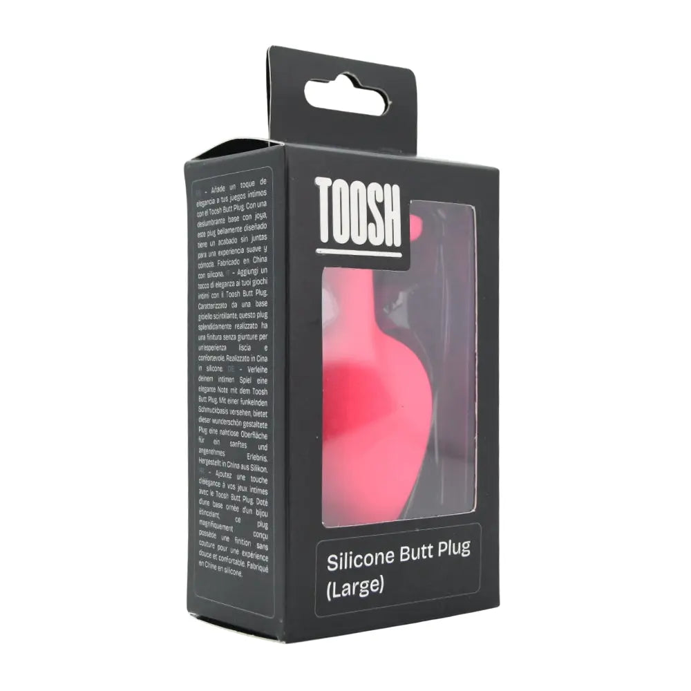 Toosh Pink Silicone Butt Plug Large Toosh