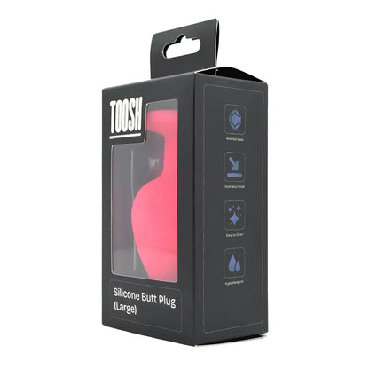 Toosh Pink Silicone Butt Plug Large Toosh