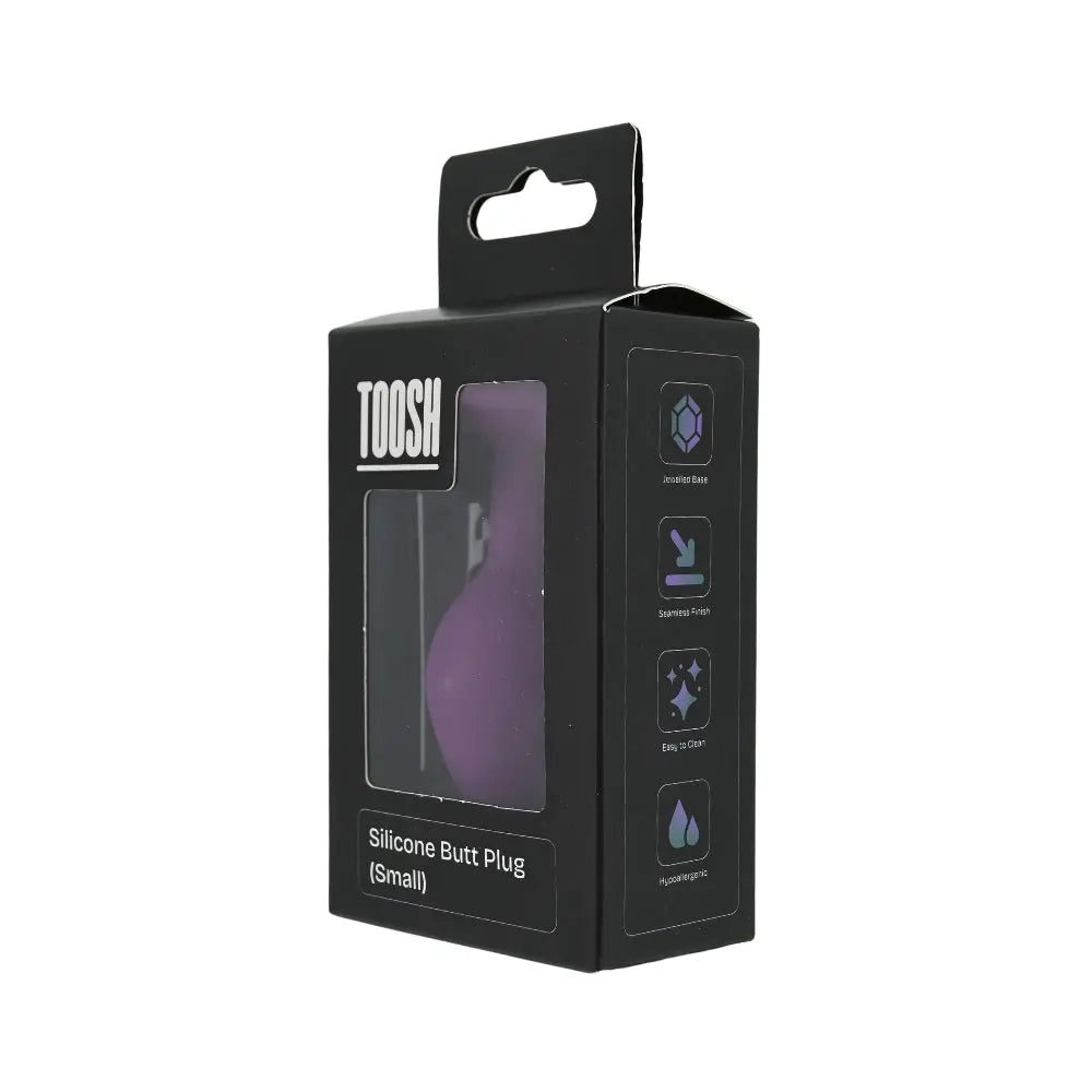 Toosh Purple Silicone Butt Plug Small Toosh