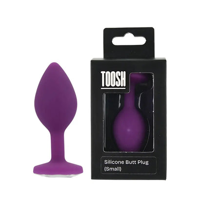 Toosh Purple Silicone Butt Plug Small Toosh