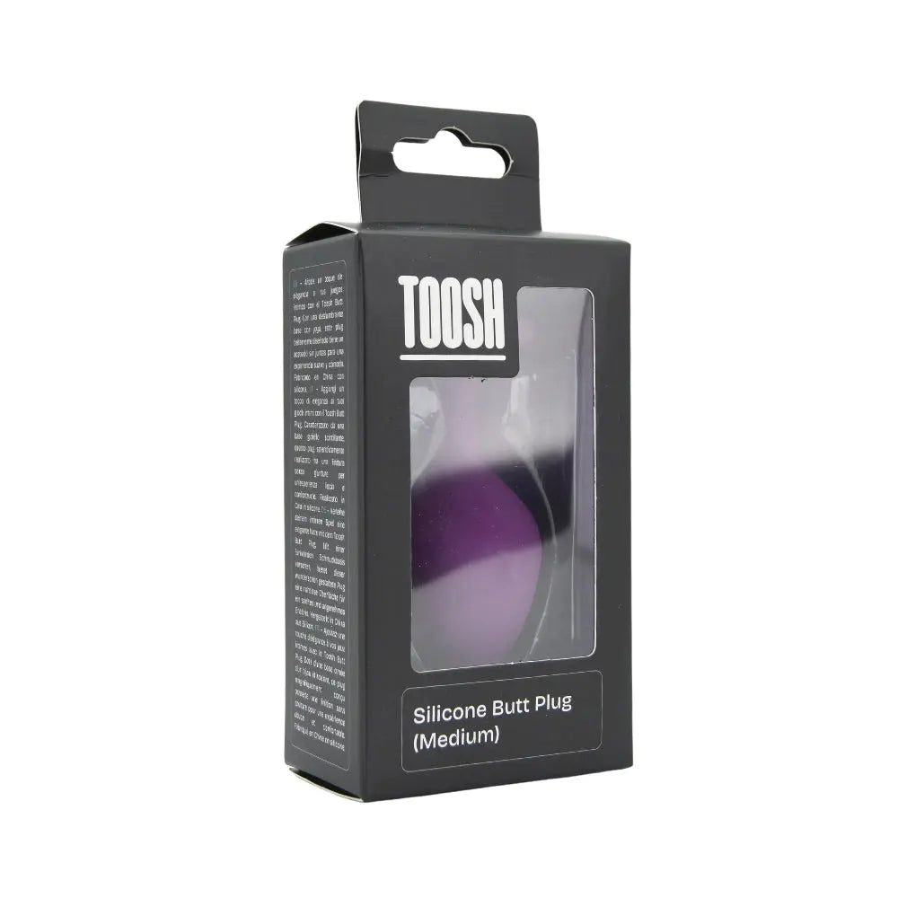 Toosh Purple Silicone Butt Plug Medium Toosh