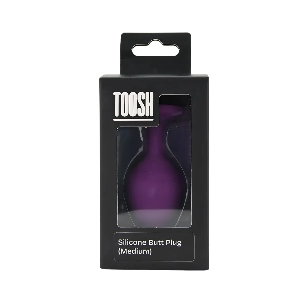 Toosh Purple Silicone Butt Plug Medium Toosh