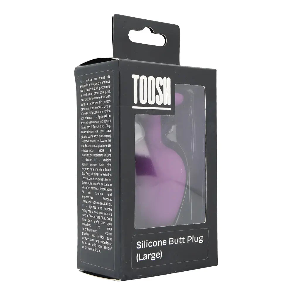 Toosh Purple Silicone Butt Plug Large Toosh