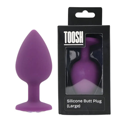 Toosh Purple Silicone Butt Plug Large Toosh