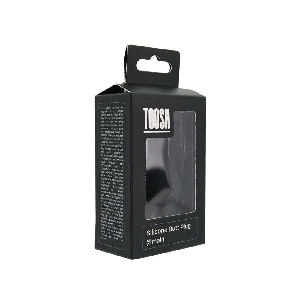 Toosh Black Silicone Butt Plug Small Toosh