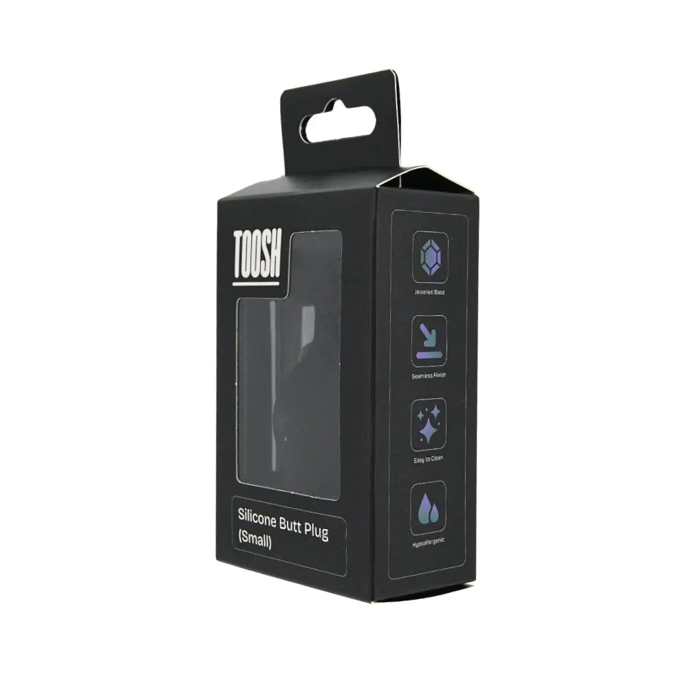 Toosh Black Silicone Butt Plug Small Toosh