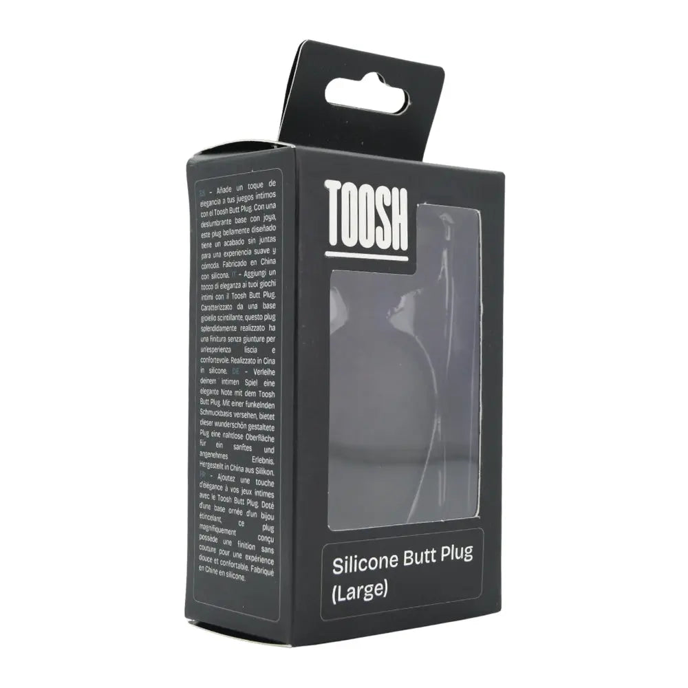 Toosh Black Silicone Butt Plug Large Toosh