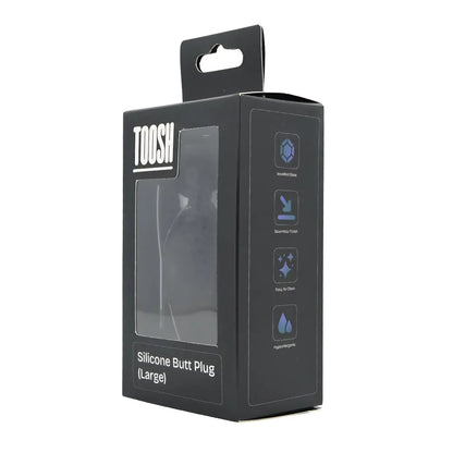 Toosh Black Silicone Butt Plug Large Toosh