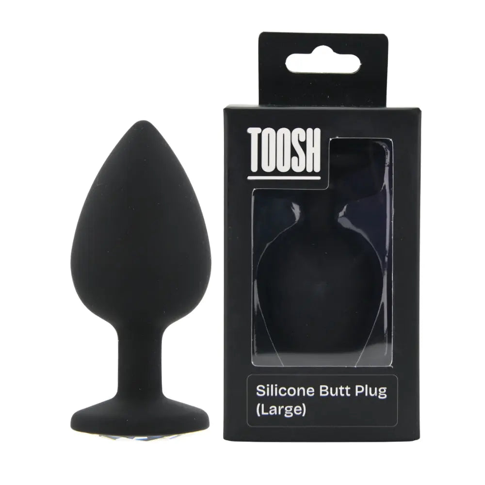 Toosh Black Silicone Butt Plug Large Toosh
