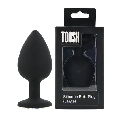 Toosh Black Silicone Butt Plug Large Toosh