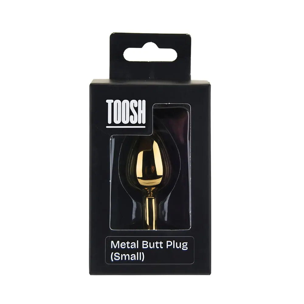 Toosh Gold Metal Butt Plug Small Pink Stone Toosh