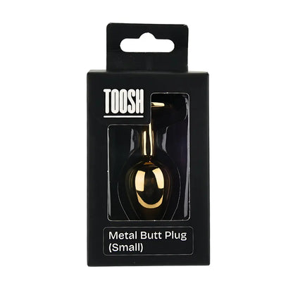 Toosh Heart Shaped Gold Butt Plug with Red Stone Small Toosh
