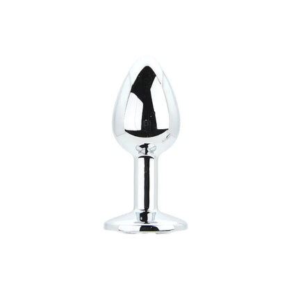 Toosh Metal Butt Plug Silver Set of 3 Clear Stone Toosh