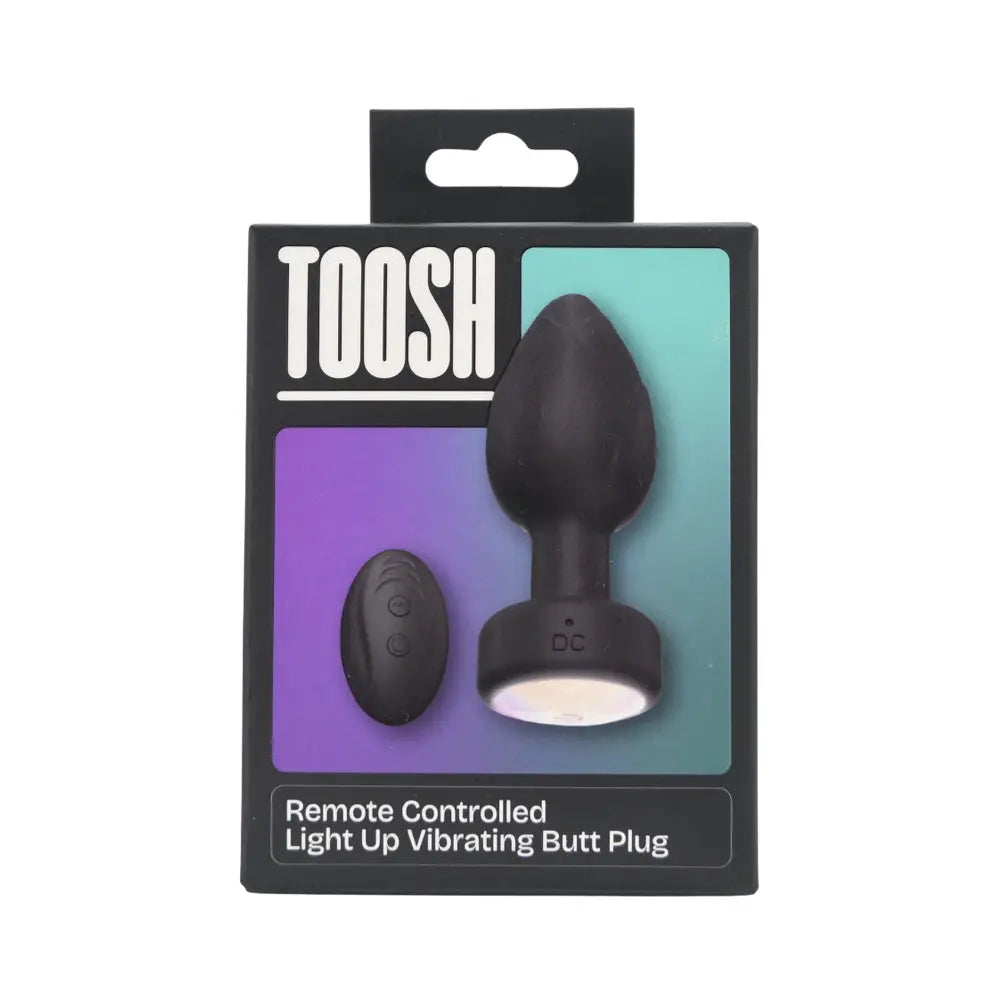 Toosh Remote Controlled Light Up Vibrating Butt Plug Toosh