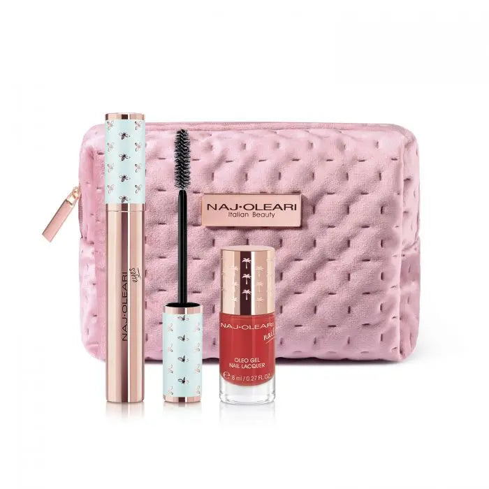 NAJ Oleari Classy Kit Mascara + Nail Lacquer + Makeup Pouch Naj Oleari