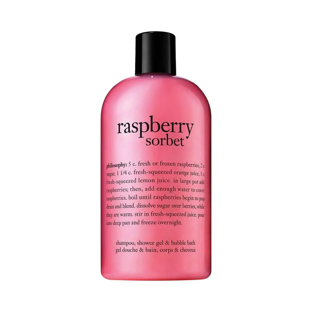 Philosophy Raspberry Sorbet Shampoo, Shower Gel & Bubble Bath 480ml