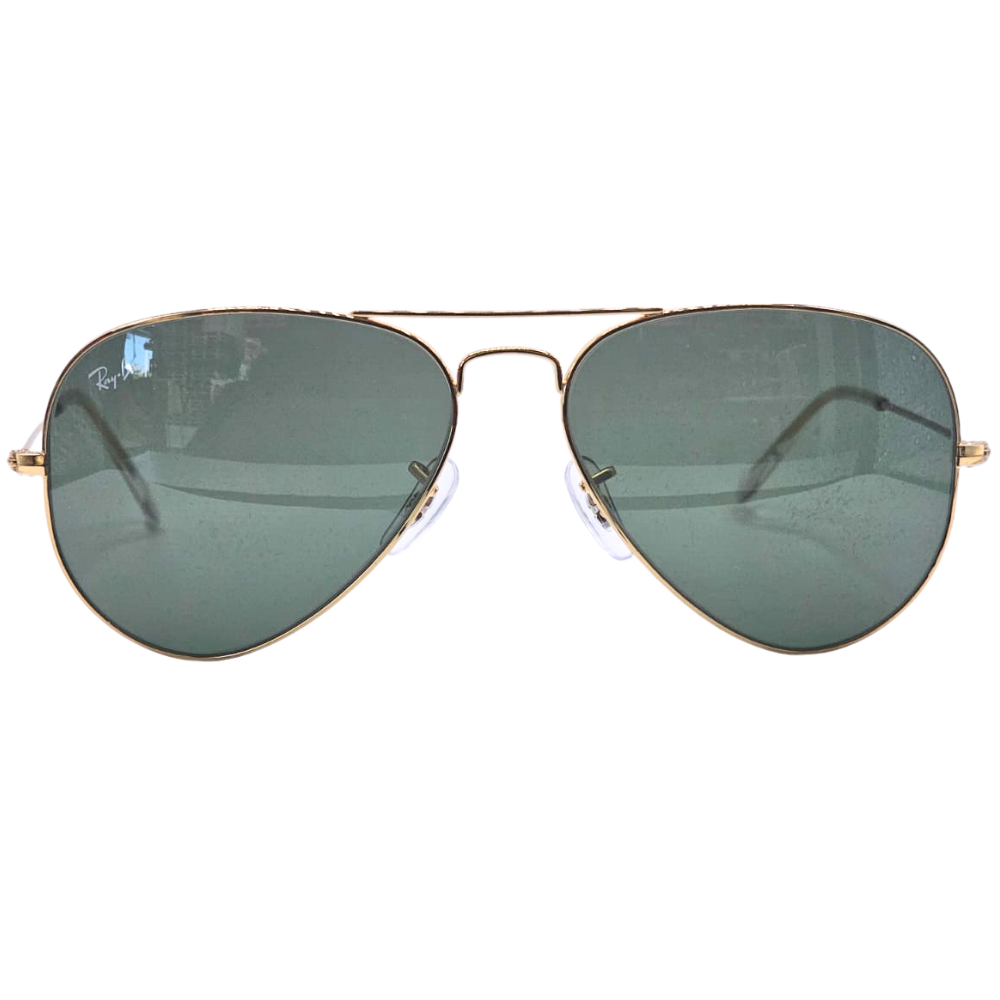Ray-Ban Aviator RB3025 Mens Sunglasses Frame Colour Gold Lens Colour G-15 Green
