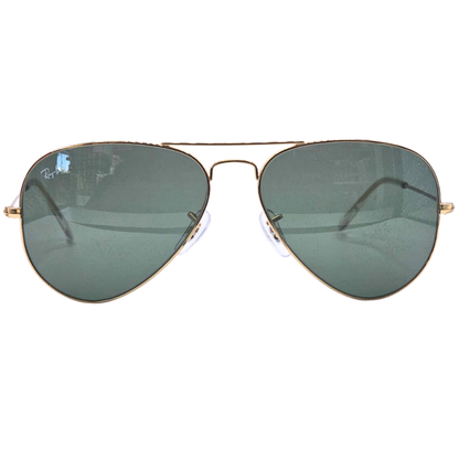 Ray-Ban Aviator RB3025 Mens Sunglasses Frame Colour Gold Lens Colour G-15 Green