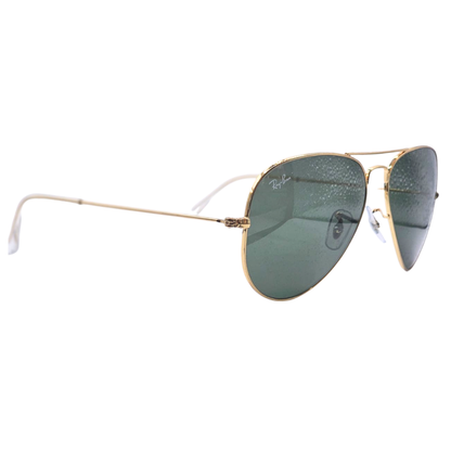 Ray-Ban Aviator RB3025 Mens Sunglasses Frame Colour Gold Lens Colour G-15 Green