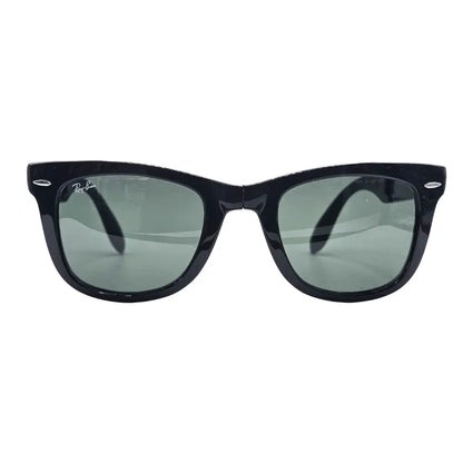 Ray-Ban Folding Wayfarer RB4105 Designer Sunglasses Black Frame Lens G-15 Green