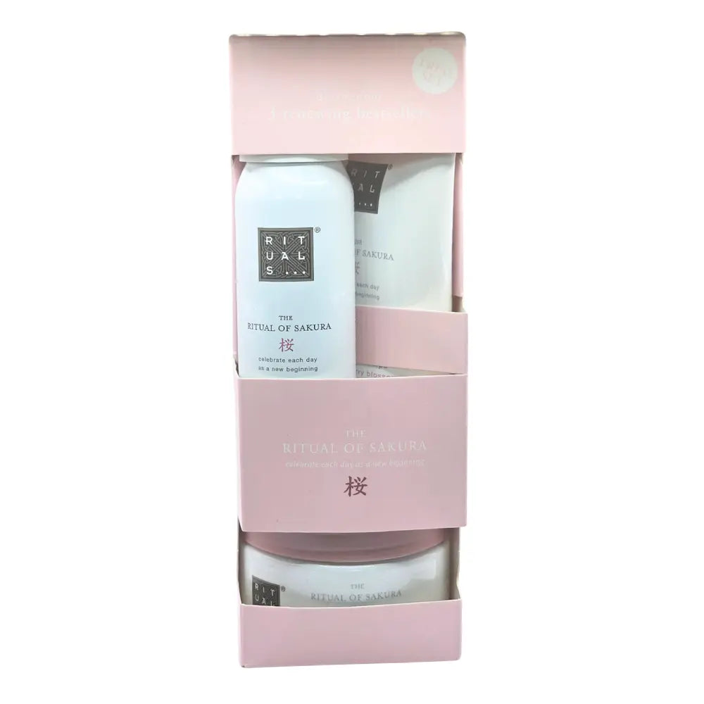 Rituals The Ritual of Sakura Trial Set Shower Gel 50ml + Body Scrub 125g + Body Cream 70ml