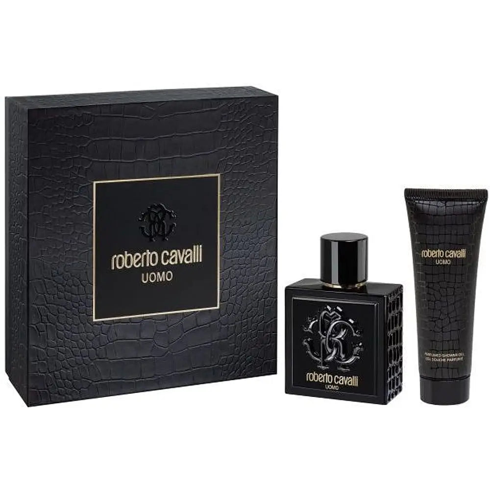 Roberto Cavalli Uomo Gift Set: EDT Spray 60ml and Shower Gel 75ml