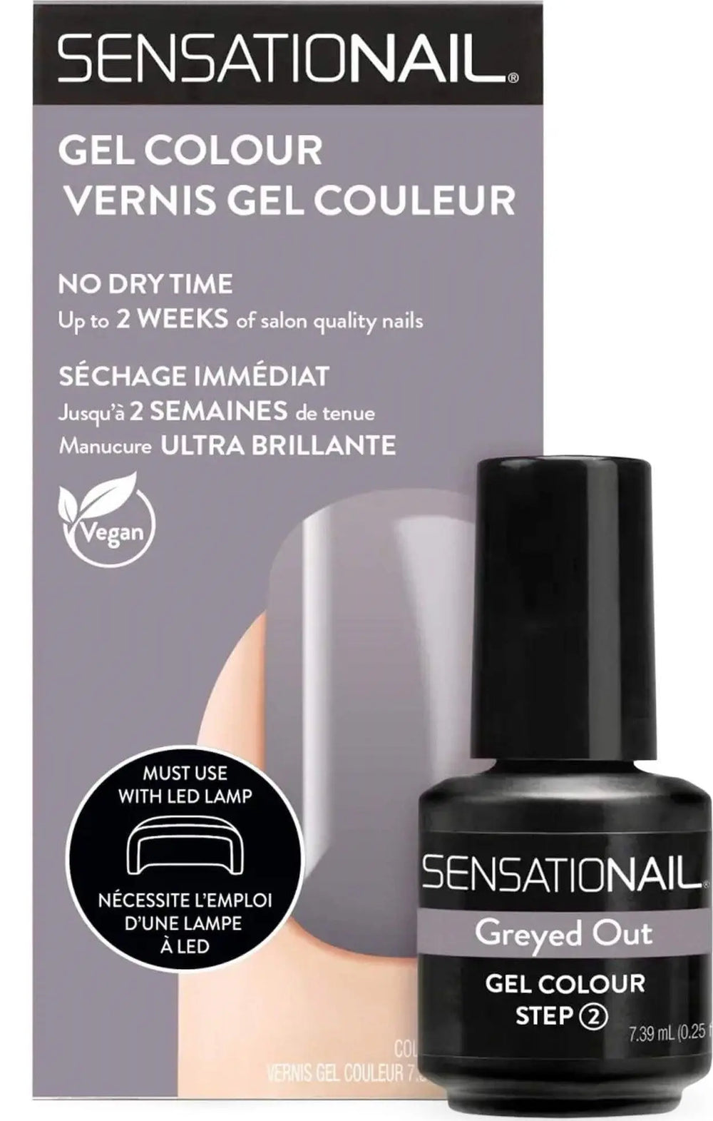 SENSATIONAIL Step 2 Gel Polish 7.39ml - Greyed Out SENSATIONAIL