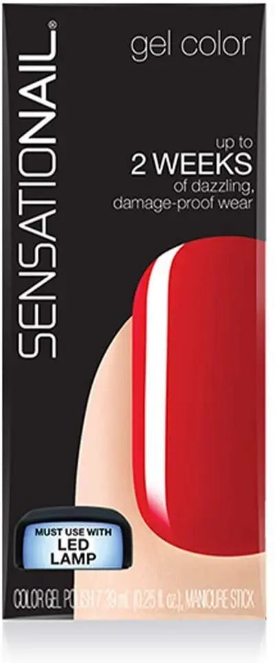 SENSATIONAIL Step 2 Gel Polish 7.39ml - Scarlet Red SENSATIONAIL